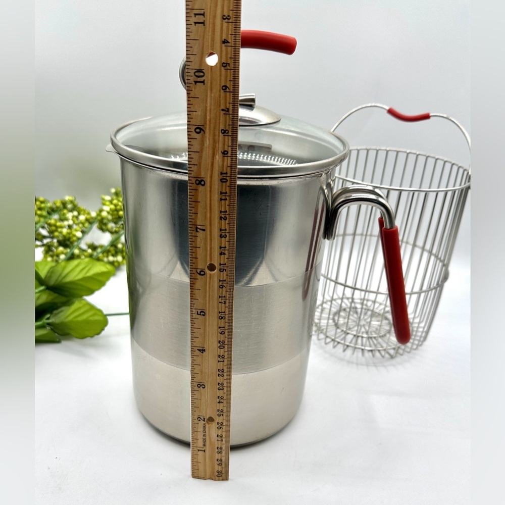 Kuhn Rikon Switzerland Stainless Narrow Pot w Strainer Basket & Lid - Picture 10 of 15